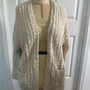 Miracle Cream Textured Women's Cardigan